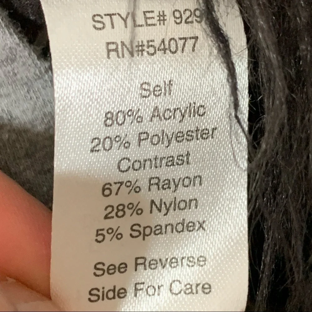 CAbi Shaggy Faux Fur Black Vest Size XS - Picture 8 of 8